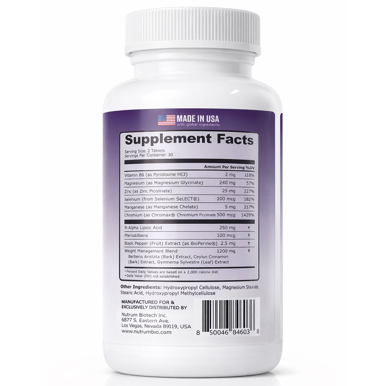 Berberine Lean GLP - 1 Support - Nutrum Biotech