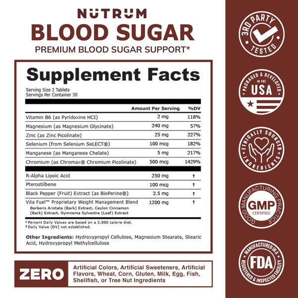 Blood Sugar Support - Nutrum Biotech