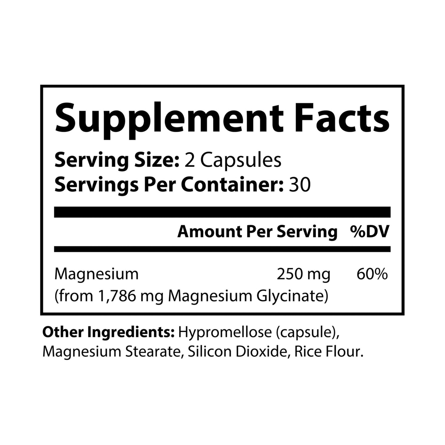 Magnesium Glycinate Supplement Vegan Capsules for Muscle & Daily Wellness - Nutrum Biotech