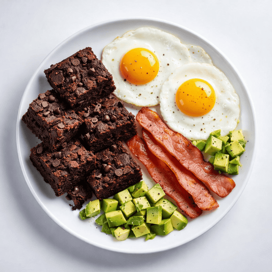 Keto Protein Brownies Breakfast Plate for Weight Loss - Nutrum Biotech