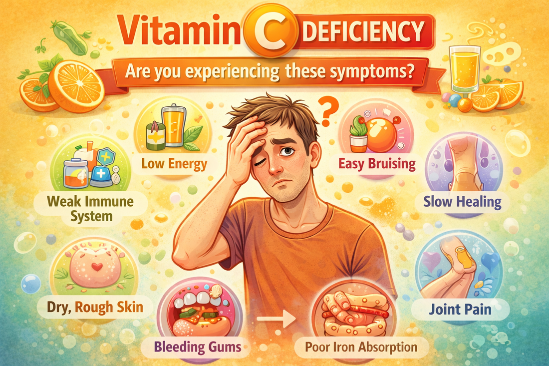 Vitamin C Deficiency Symptoms: Signs Your Body May Be Running Low - Nutrum Biotech