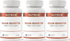 Brain Booster Nootropic Supplement Focus, Memory, Mental Clarity & Natural Energy Pack of 3 Free Shipping