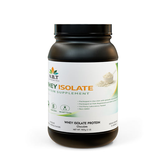 Whey Isolate Protein Supplement for Muscle Recovery & Performance – 2lb (907g)