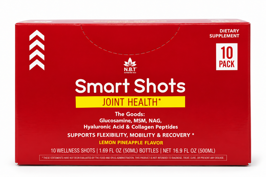 N.B.T. Joint Health Smart Shots with Glucosamine – 10 Bottles, 1.69 fl oz (50 mL) Each