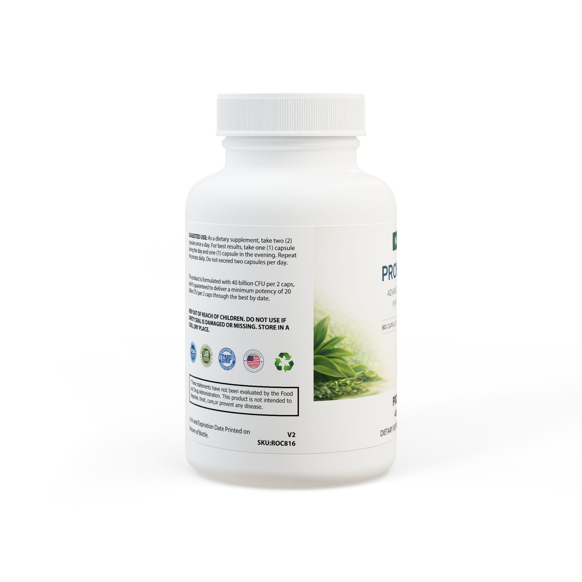 Advanced Probiotic Supplement 40 Billion CFU | Digestive, Performance & Recovery Support - Nutrum Biotech