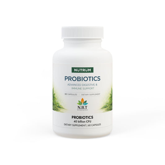 Advanced Probiotic Supplement 40 Billion CFU | Digestive, Performance & Recovery Support - Nutrum Biotech