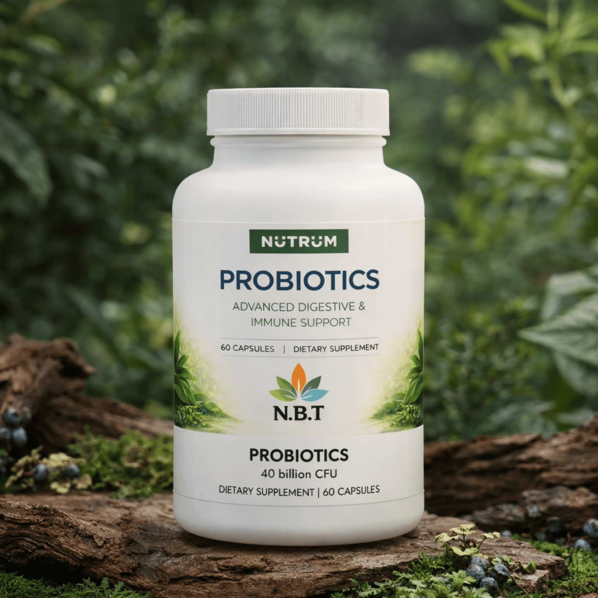 Advanced Probiotic Supplement 40 Billion CFU | Digestive, Performance & Recovery Support - Nutrum Biotech