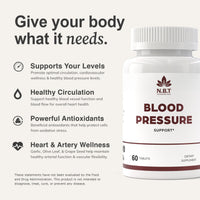 Blood Pressure Support 60 Tablets - Nutrum Biotech