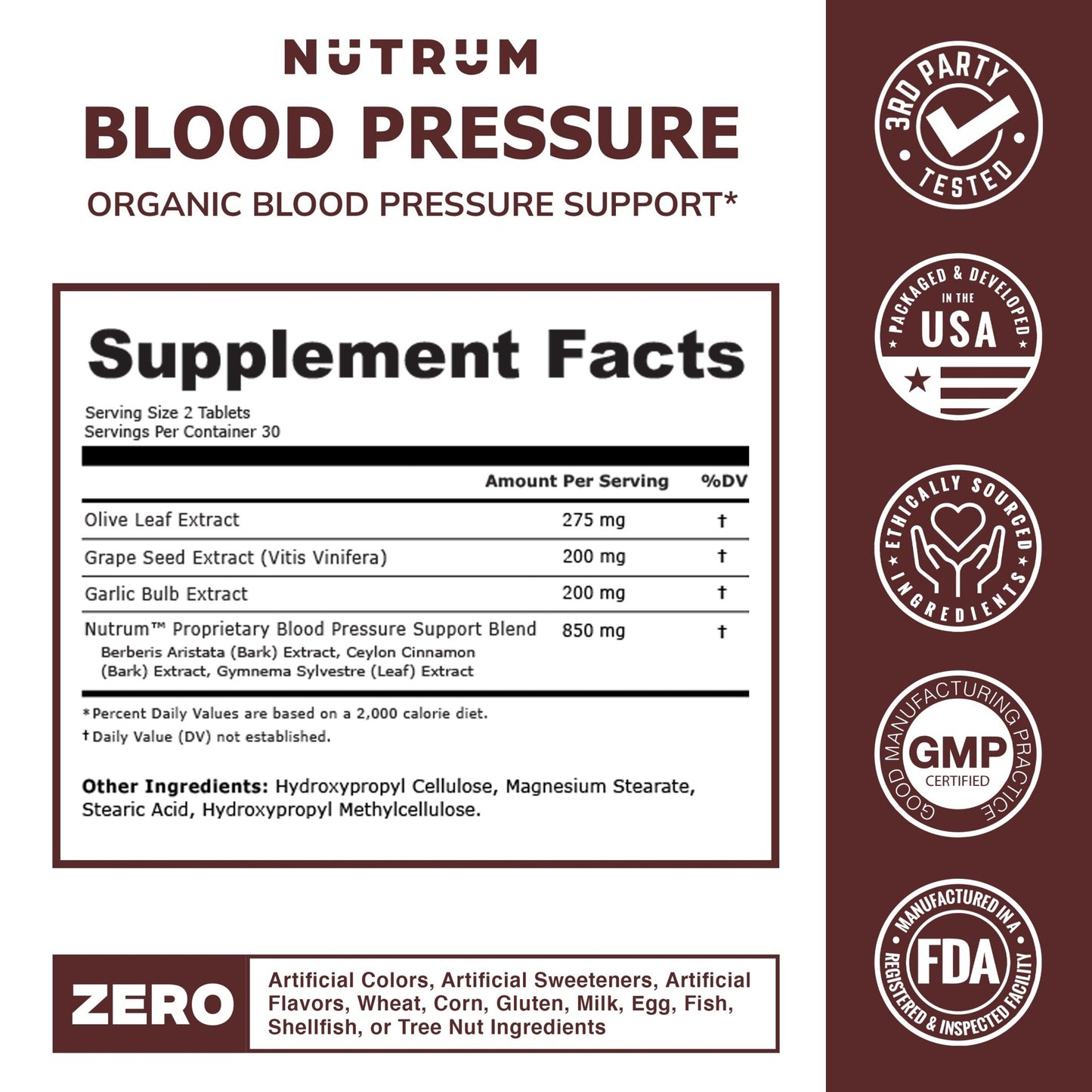 Blood Pressure Support - Nutrum Biotech