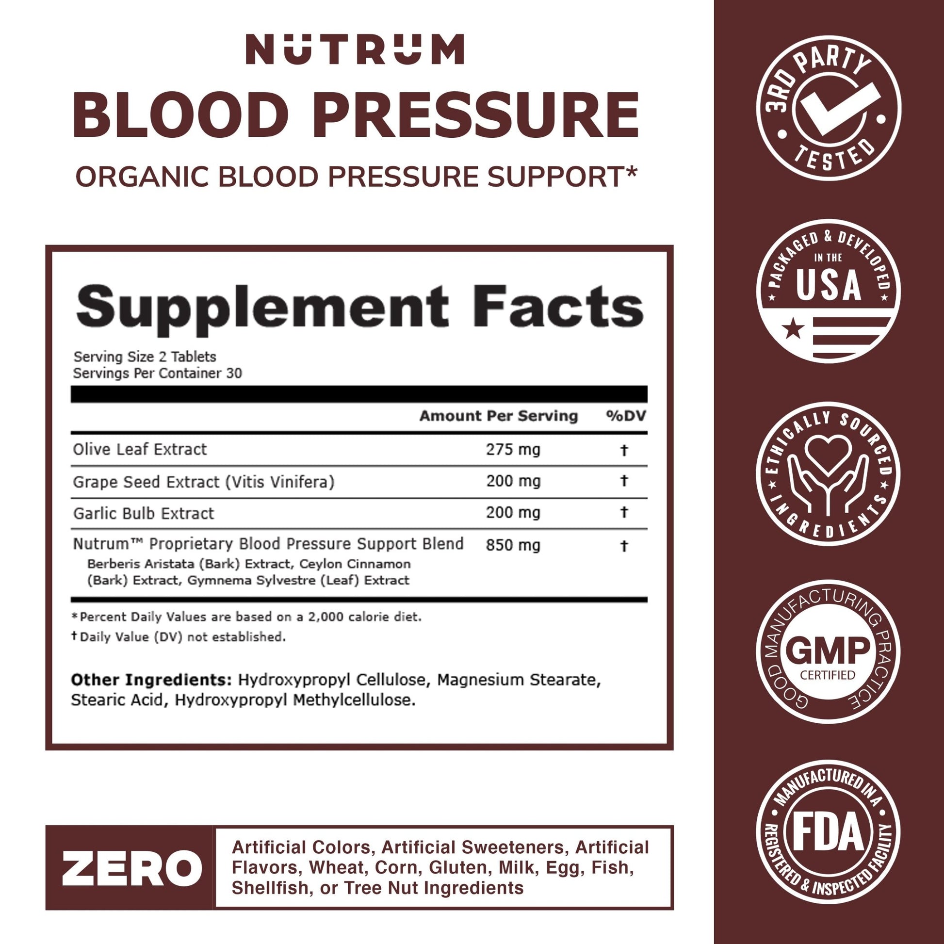 Blood Pressure Support - Nutrum Biotech