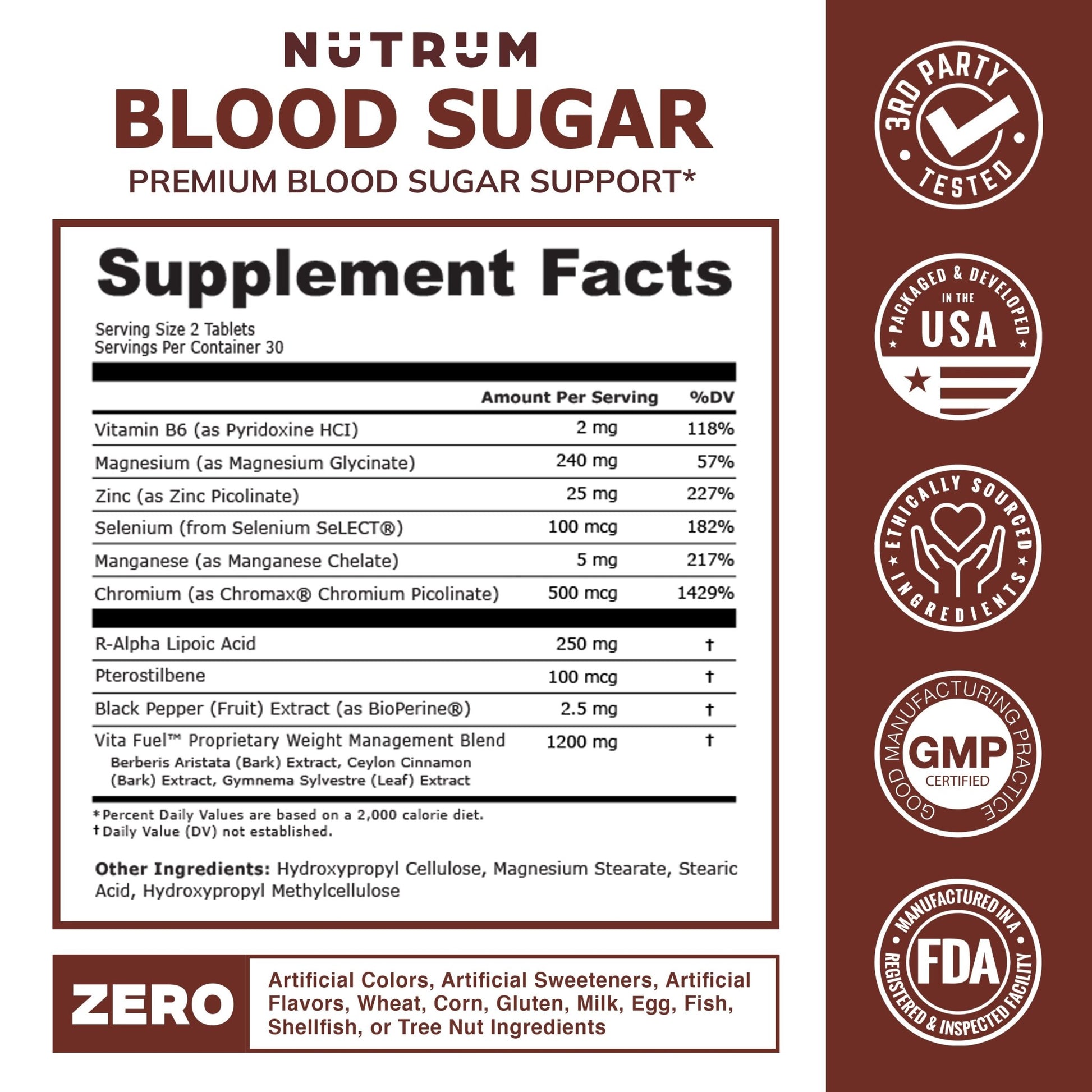 Blood Sugar Support - Nutrum Biotech