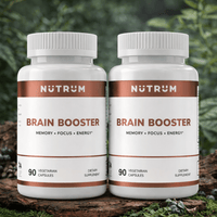 Brain Booster Nootropic – Focus, Memory & Mental Clarity Supplement (2 - Pack) Free Shipping - Nutrum Biotech