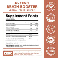 Brain Booster Nootropic Supplement Focus, Memory, Mental Clarity & Natural Energy Pack of 3 Free Shipping - Nutrum Biotech