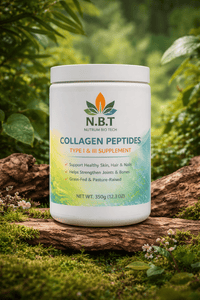 Collagen Type I & III Supplement | Grass - Fed Collagen Peptides for Skin Hydration - Nutrum Biotech