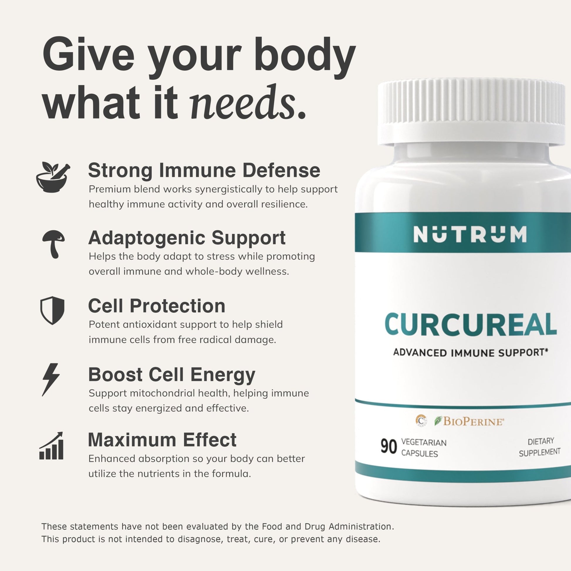 Cucureal with Curcumin - Nutrum Biotech