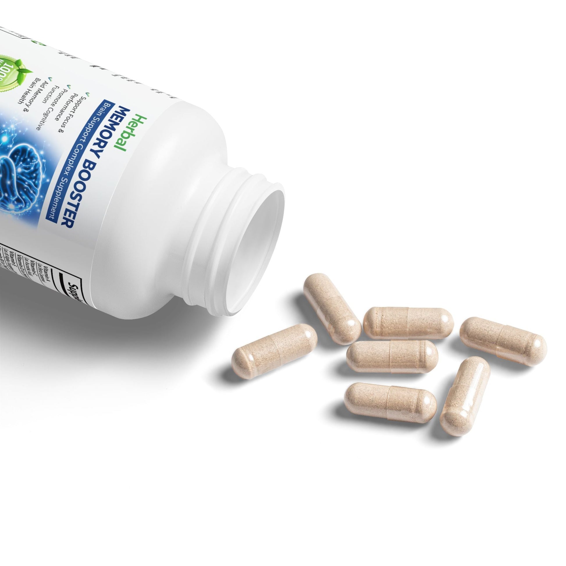Herbal Memory Booster (60 Capsules) - Nutrum Biotech