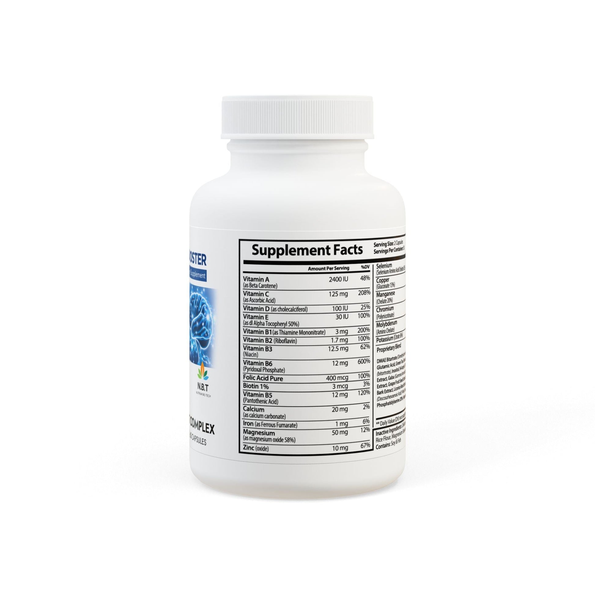 Herbal Memory Booster (60 Capsules) - Nutrum Biotech