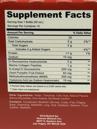 N.B.T. Joint Health Smart Shots with Glucosamine – 10 Bottles, 1.69 fl oz (50 mL) Each - Nutrum Biotech