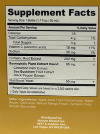 N.B.T. Turmeric Smart Shots – 8 Bottles, 1.7 fl oz Each - Nutrum Biotech