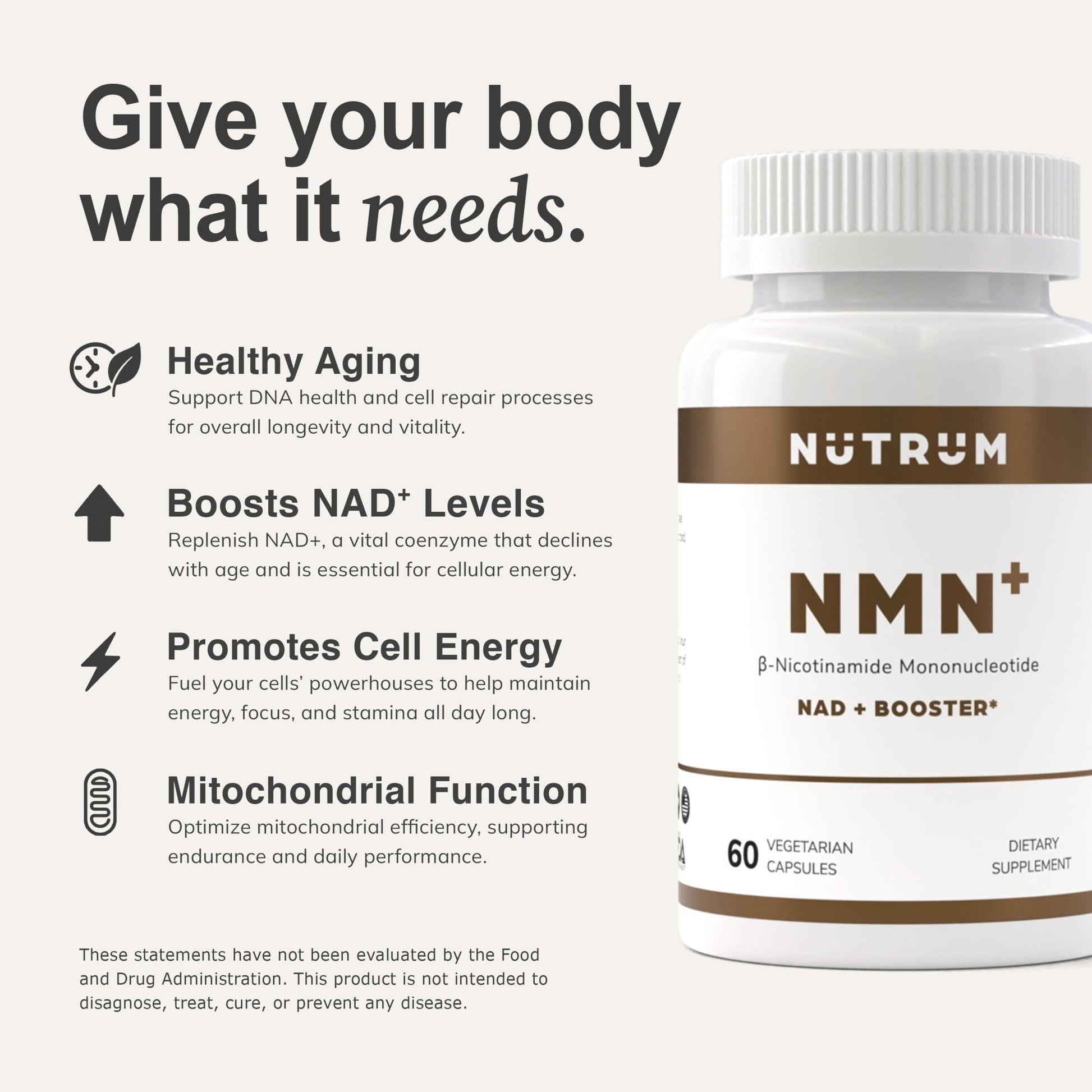 NMN & NAD+ Booster - Nutrum Biotech