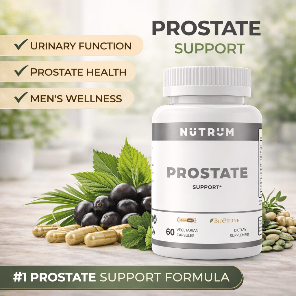 Nutrum Prostate Support Bundle Advanced Men’s Prostate Supplement with Saw Palmetto, Zinc & Pumpkin Seed - Nutrum Biotech