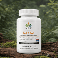 Vitamin D3 + K2 Supplement with BioPerine® (60 Capsules) - Nutrum Biotech