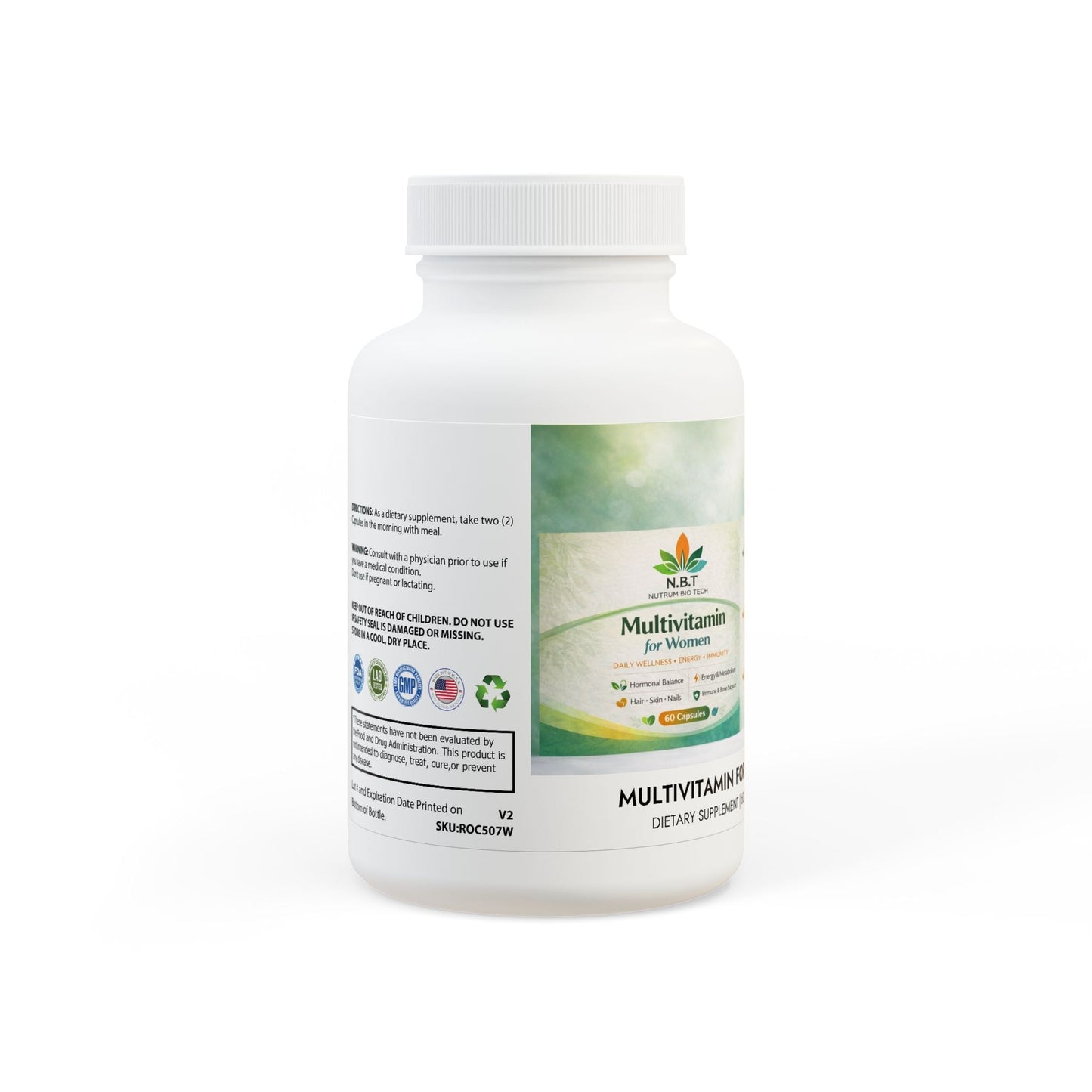 Women’s Multivitamin Supplement Energy, Metabolism & Antioxidant Support - Nutrum Biotech