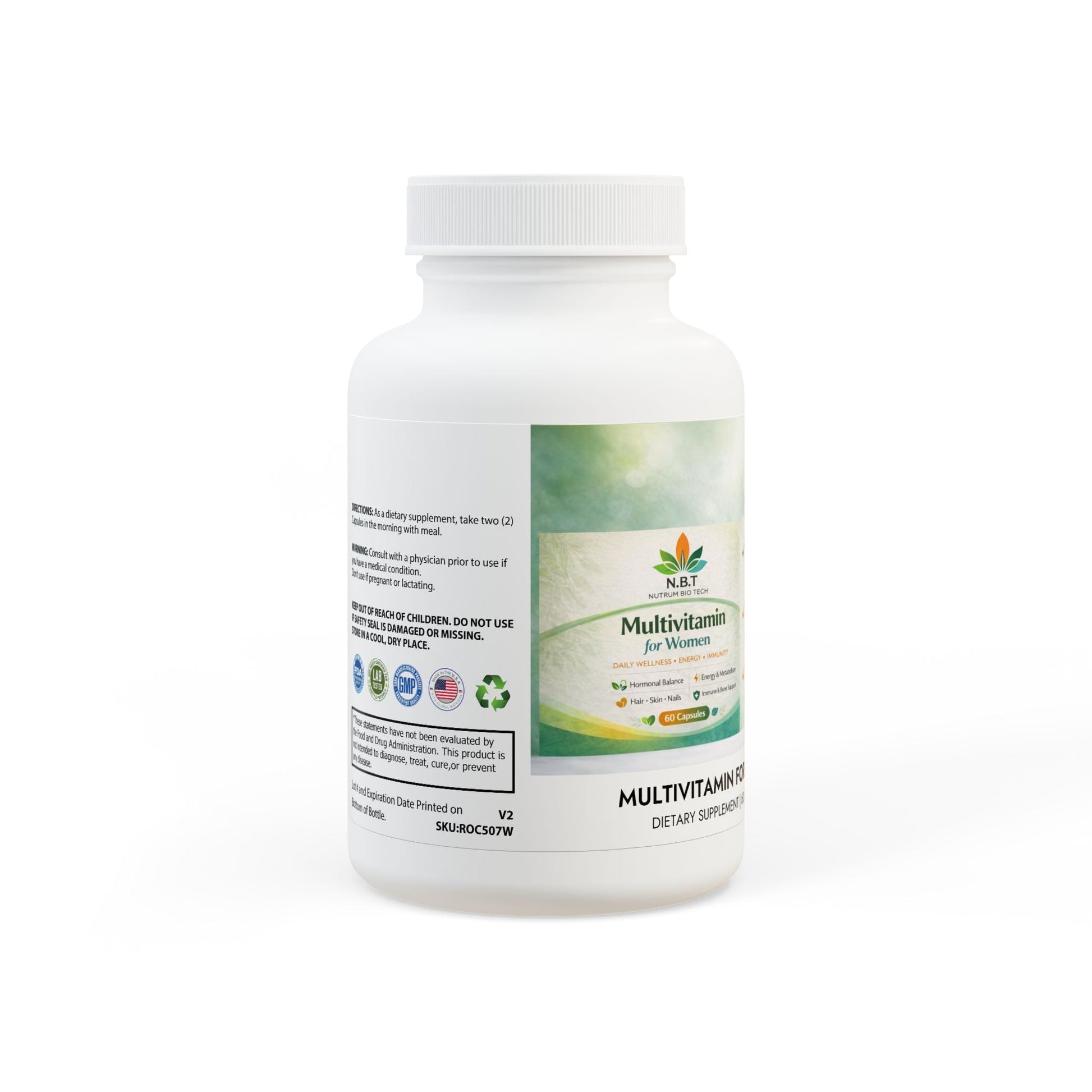 Women’s Multivitamin Supplement Energy, Metabolism & Antioxidant Support - Nutrum Biotech