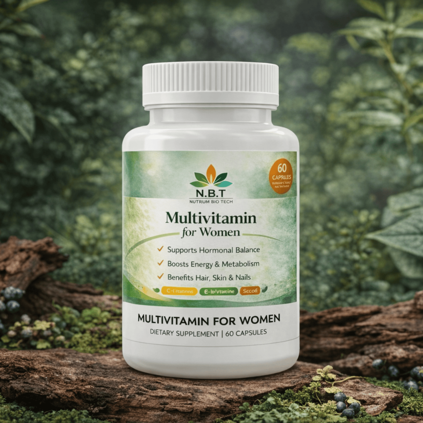 Women’s Multivitamin Supplement Energy, Metabolism & Antioxidant Support - Nutrum Biotech