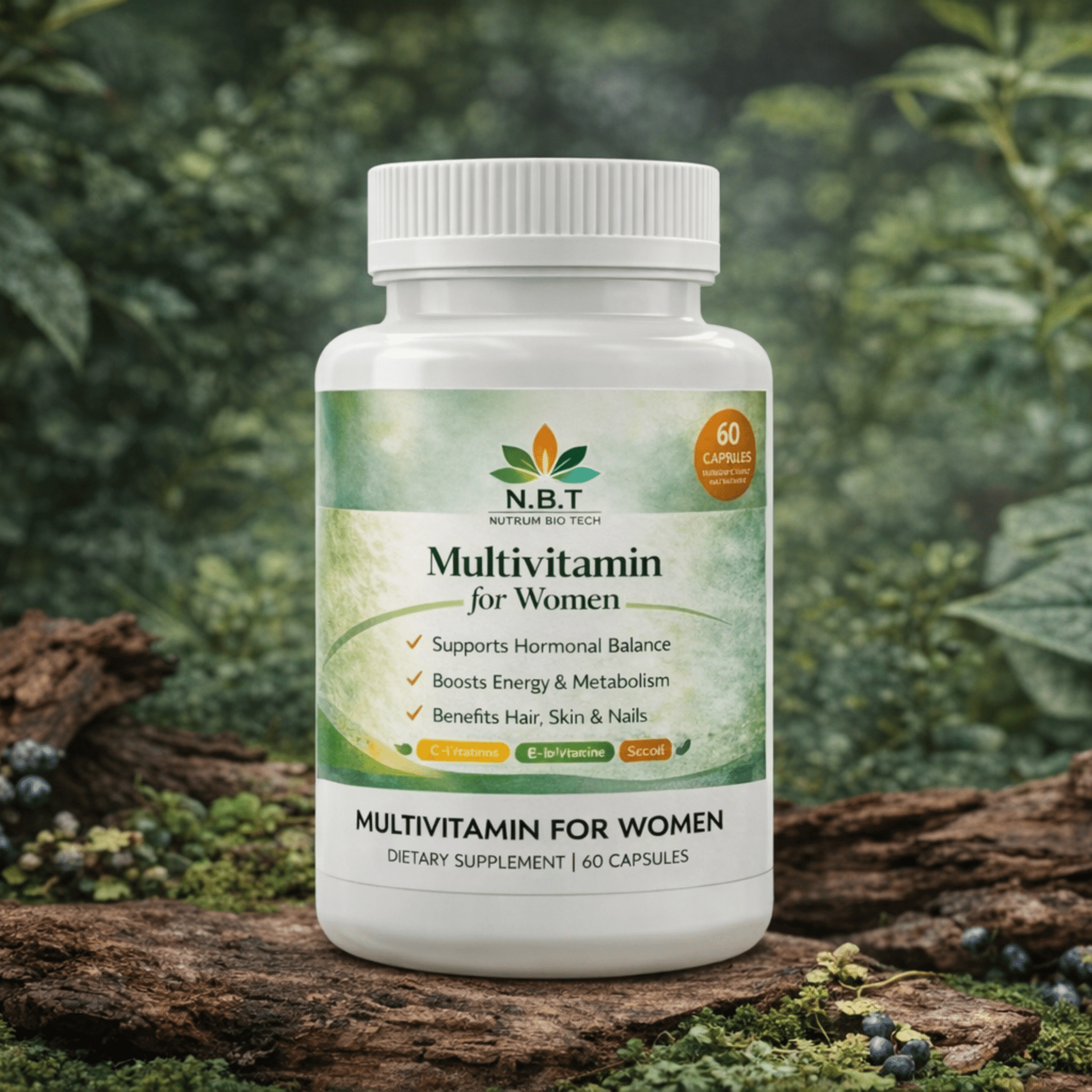 Women’s Multivitamin Supplement Energy, Metabolism & Antioxidant Support - Nutrum Biotech